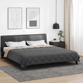 Letni Kołdra Antracyt i Taupe 220 x 200 cm Mikrofibra