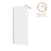 KABINA WALK-IN II INVENA TREND 90X200CM RYFLOW.8MM SHINY-GLASS CHROM