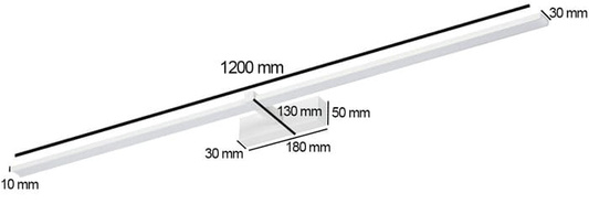 Lampa nad lustro SUNEV IP44 4200K