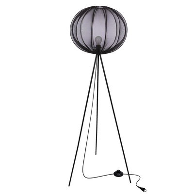 MELLOW lampa podłogowa czarny 1x40W E27 abażur 52 czarny kula 51-41944   