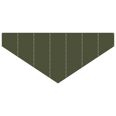 Krawężnik do trawnika 100 x 45 cm Stal Oliwkowy zielony