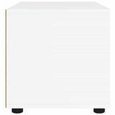 Szafka pod TV "VISNES" Biała 100x40x38 cm Drewno klejone