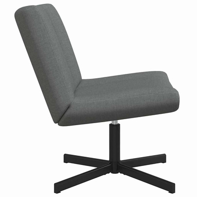 Fotel obrotowy ciemnoszary 63 x 75 x 76 cm tkanina
