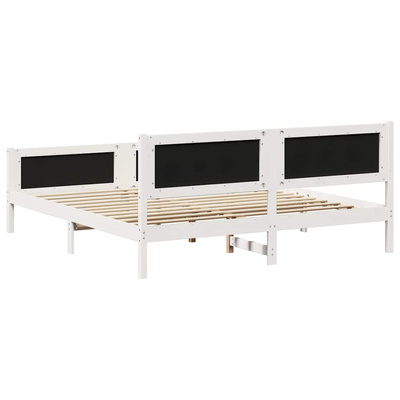 Ramka łóżka Z zagłówkiem Jasnoszary 200 x 200 cm tkanina