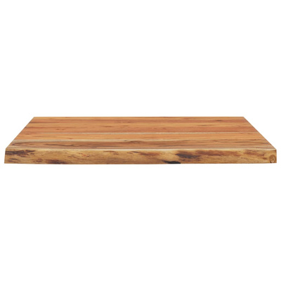 Blat biurka, 80x80x3,8 cm, drewno akacjowe, naturalna krawędź