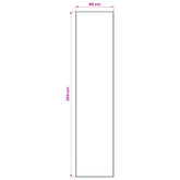 Chodnik dywanowy LESAKA srebrny 80 x 350 cm Aksamit diamentowy