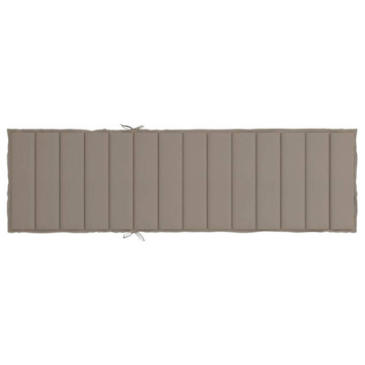 vidaXL Poduszka na leżak, taupe, 200x50x3 cm, tkanina Oxford