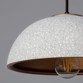 Lampa Wisząca Ceramiczna Kopuła 30cm E27 Abruzzo Ciri