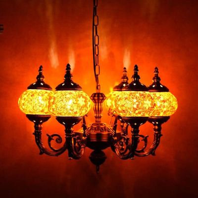 Lampa wisząca mozaikowa orientalne ULFN321-4