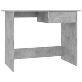vidaXL Biurko, szarość betonu, 100x50x76 cm, materiał drewnopochodny model standard