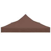 Dach do namiotu imprezowego, 6 x 3 m, brązowy, 270 g/m?