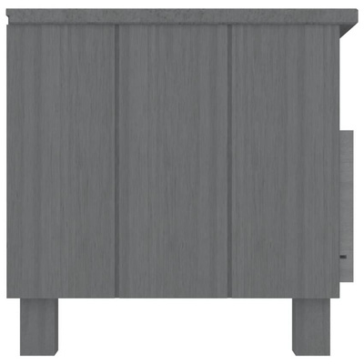 vidaXL Szafka pod TV HAMAR, ciemnoszara, 106x40x40 cm, drewno sosnowe
