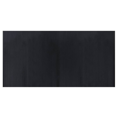 Dywan prostokątny, czarny, 100x200 cm, bambusowy vidaXL