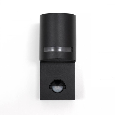 Ogrodowa oprawa elewacyjna, kinkiet z czujnikiem ruchu VIRA 1 SENSOR GU10 czarny IP54 EDO777376 EDO Solutions
