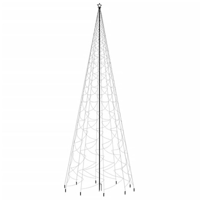 vidaXL Choinka z kołkiem gruntowym, 3000 kolorowych LED, 800 cm