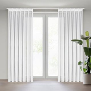 Firana Ruby biała 80x270