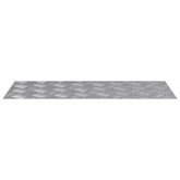Stopień Prostokątny 2 pcs Srebrny 70 x 30 cm Aluminium