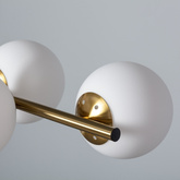Lampa Wisząca złota szklane kule Abruzzo Conte 6xE27