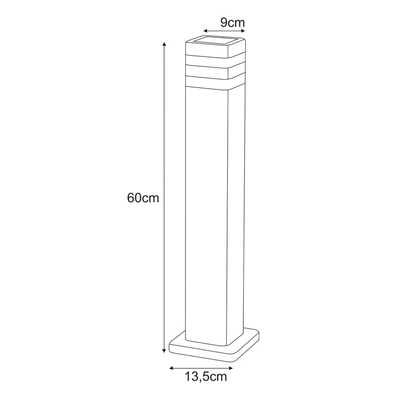 Lampa ogrodowa stojąca K-8208 z serii TAMIZA