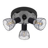 Lampa Candellux 98-61546 plafon E14 czarny chrom