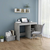 vidaXL Biurko, szarość betonu, 100x50x76 cm, materiał drewnopochodny
