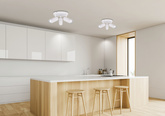 Lampa biała sufitowa talerz 3x15W Colly 98-01627