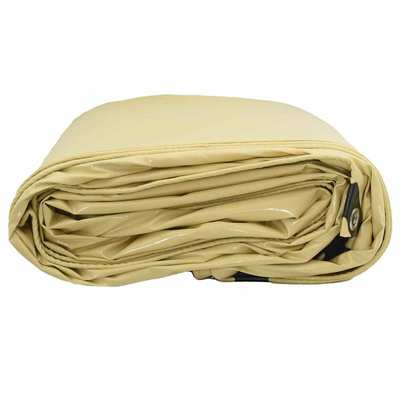 Plandeka 650g / m² Beżowy 2 x 3 m Płótno z powłoką PVC