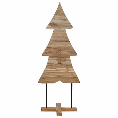Choinka z podstawą Brązowy 151 cm Lite drewno tekowe