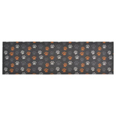 vidaXL Dywanik kuchenny, wzór w odciski łapek, 60x180 cm, aksamitny