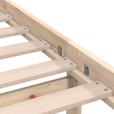 Rama łóżka z litego drewna sosnowego, 90x200 cm