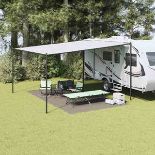 Dywan pod namiot Jasnoszary 500 × 300 cm Polietylen