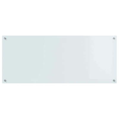 Panel kuchenny Biały 120 x 50 cm szkło hartowane