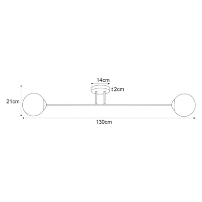 Lampa sufitowa K-5405 z serii LUMIA