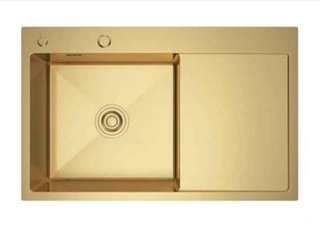 Zlewozmywak stalowy Irma gold lewy
