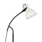 Lampa podłogowa czarno-biała skośna regulowana Zumba Candellux 51-72108