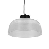 Lampa wisząca 27cm szklana/czarny kabel Liverpool Ledea 50101286
