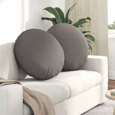 Poduszki na siedziska 2 pcs Ciemnoszary ?80 x 29 cm tkanina