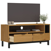 vidaXL Szafka pod TV FLAM, 110x40x50 cm, lite drewno sosnowe