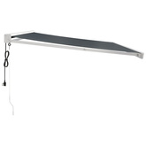 vidaXL Zwijana markiza, antracytowa, 4x3 m, tkanina i aluminium
