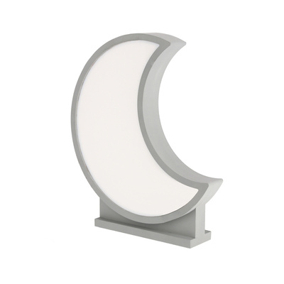 moon lampa stołowa dla dziecka led iq kids szary