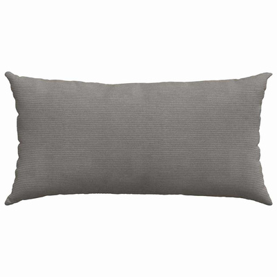 Poduszki na sofę 2 pcs Jasnoszary 80 x 40 cm Tkanina sztruksowa