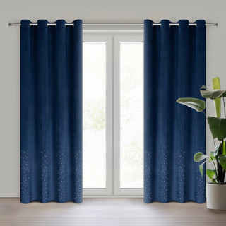 Zasłona Ariadna granatowa 140x250