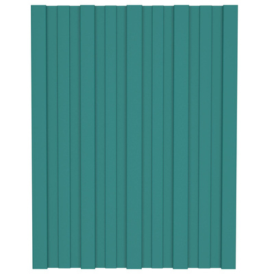 Panel dachowy 12 pcs zielony 60 x 45 cm Stal galwanizowana