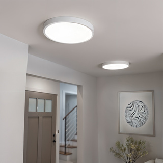 Plafon Natynkowy LED 40cm okrągły BB03 40W 4000K z czujnikiem biały PIR