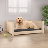 vidaXL Legowisko dla psa, 75,5x55,5x28 cm, lite drewno sosnowe wariant 4