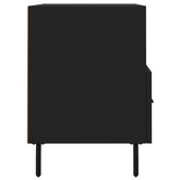 vidaXL Szafka pod TV, czarna, 80x36x50 cm, materiał drewnopochodny