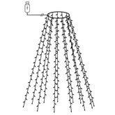Siatka lampek choinkowych, 150 zimnych białych diod LED, 150 cm