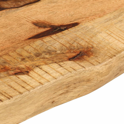 Blat stołu, 110x20x3,8 cm, naturalna krawędź, drewno mango