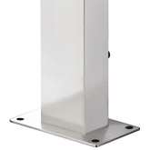 Prysznic ogrodowy z szarą podstawą, 225 cm, stal nierdzewna