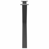 Nogi do stołu jadalnego w kształcie litery X 3 szt. Antracyt 90x(72-73) cm Stal